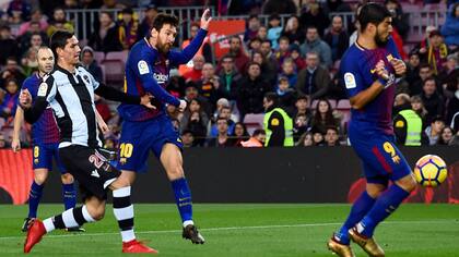 La definición de Messi, para su primer gol de 2018
