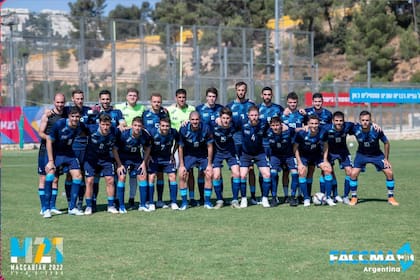 La delegación argentina de fútbol open en las Macabeadas 2022