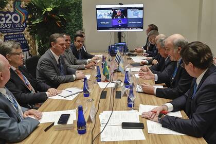 Habla Iraeta en el marco de la reunión. Enfatizó la importancia de un sistema de comercio internacional más abierto