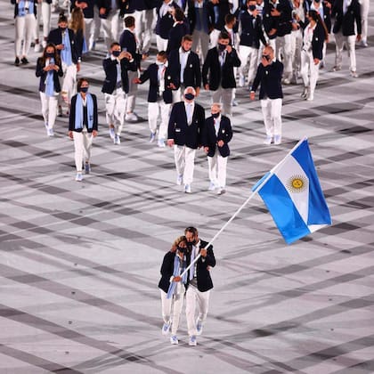 La delegación argentina vestido por Giesso en los Juegos Olímpicos de Tokio 2020
