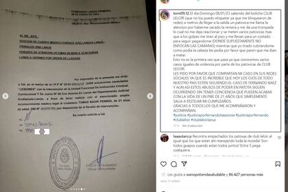 La denuncia y el posteo de Tomás tras el ataque de los patovicas