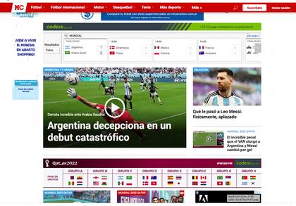 La derrota Argentina en los medios del mundo