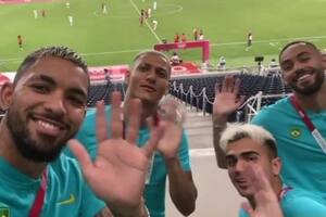 La desafiante burla de los futbolistas brasileños a la eliminación de la Argentina de los Juegos Olímpicos