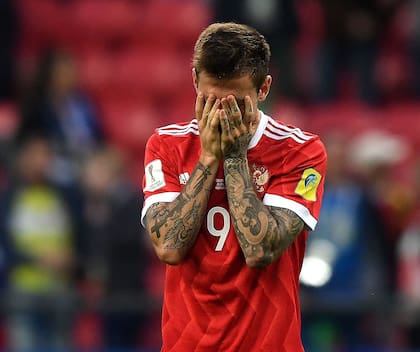 La desazón del atacante ruso Fedor Smolov
