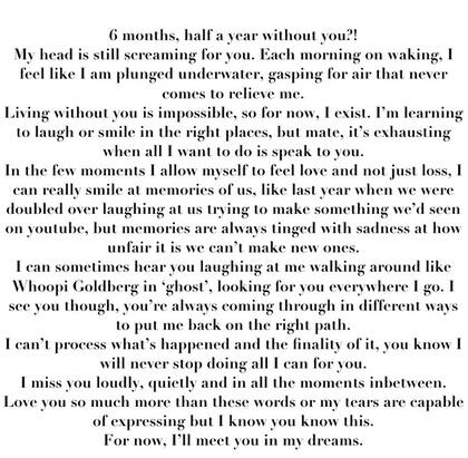 La desgarradora carta que publicó la hermana de Liam Payne a seis meses de la muerte del cantante (Foto: Instagram @roo0990)