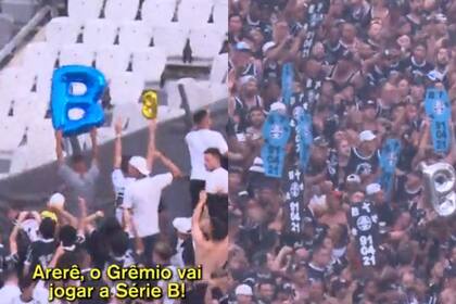 La desgracia deportiva de Grêmio provocó burlas de hinchadas como la de Corinthians.