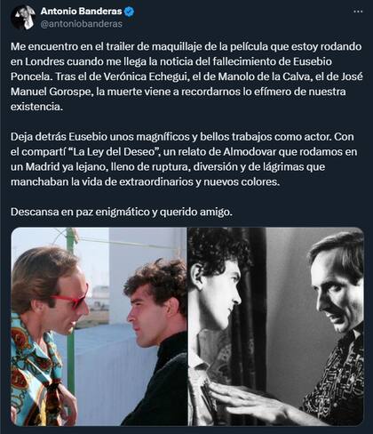 La despedida de Antonio Banderas