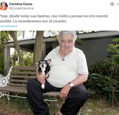 La despedida de Carolina Cosse a Pepe Mujica