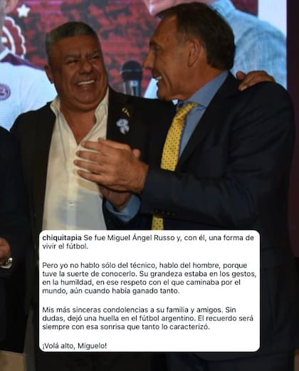 La despedida de Chiqui Tapia