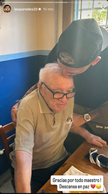 La despedida de Paredes a Maddoni