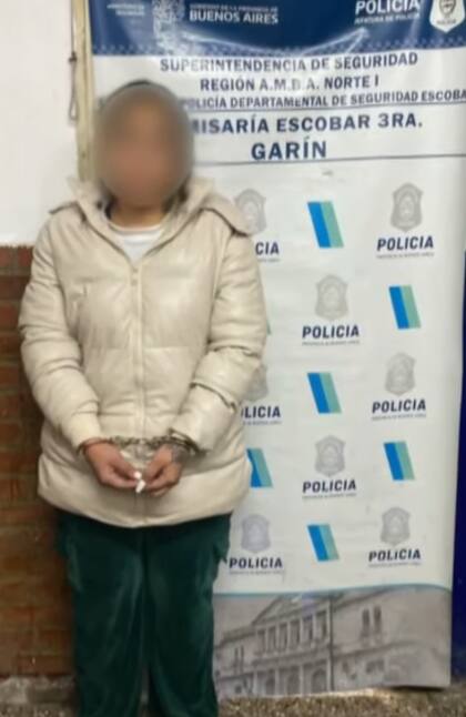 La detenida por la Policía de Escobar
