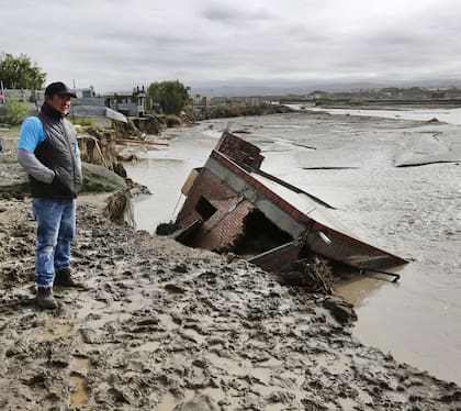 La devastación, una postal repetida en las calles de Comodoro Rivadavia