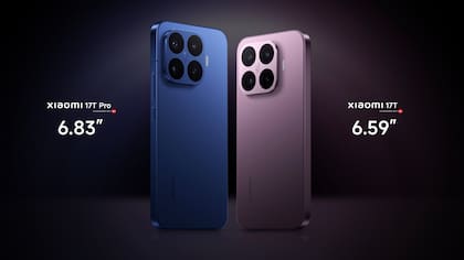 La diferencia de tamaño de pantalla entre el Xiaomi 17T Pro y el Xiaomi 17T