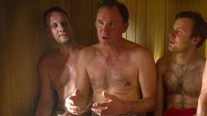 La "diplomacia del sauna" se instaló en el Reino Unido (Foto: TOM PILSTON/BBC)