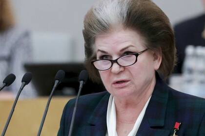 La diputada de Rusia Unida Valentina Tereshkova