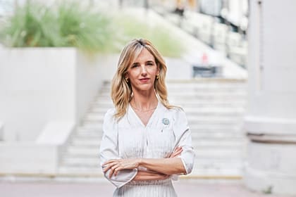 La diputada española Cayetana Álvarez de Toledo, en la Rural, donde hizo una disertación