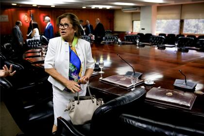 La diputada Graciela Camaño votó a favor de las medidas de prueba propuestas para avanzar sobre el patrimonio del magistrado.
