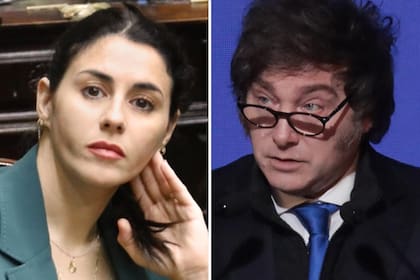 La diputada nacional del bloque Coherencia junto al presidente y líder de La Libertad Avanza, Javier Milei