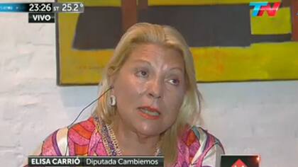 La diputada nacional Elisa Carrió