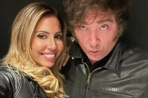 La diputada nacional Romina Diez y el presidente Javier Milei