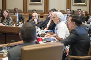 Lagarde dijo que el programa económico será concebido por el Gobierno