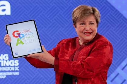 La directora gerente del FMI, Kristalina Georgieva, en Washington.