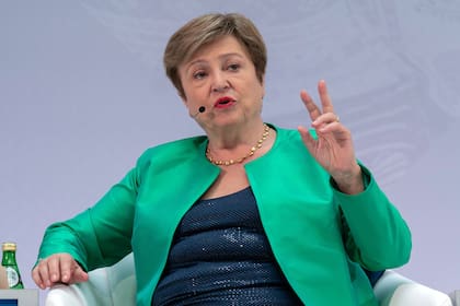 La directora gerente del FMI, Kristalina Georgieva, en la sede del organismo en Washington.