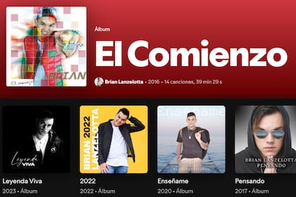 La discografía de Brian Lanzelotta