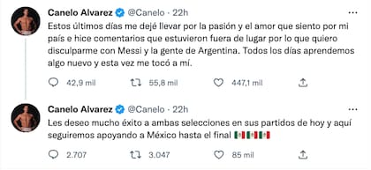 La disculpa de Canelo Álvarez a Messi