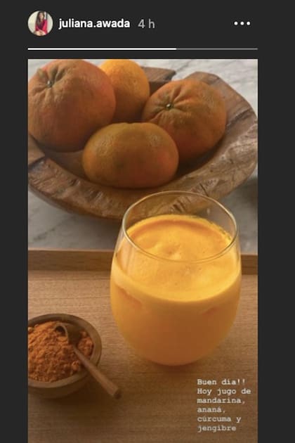 Jugo de mandarina, ananá, jengibre y cúrcuma: una saludable combinación para subir las defensas
