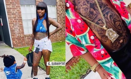 La diseñadora de modas vive en West Palm Beach, al sur de Florida, con su esposo y su hijo, Treylin