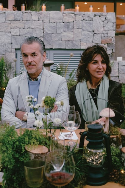 La diseñadora Evangelina Bomparola y su marido, Juan Pons