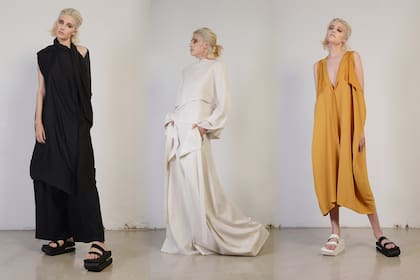 La diseñadora Min Agostini trae otra propuesta de diseño en tonos plenos y en clave oversized.