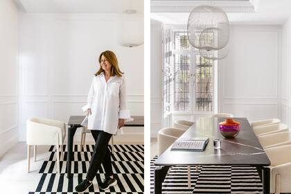 La diseñadora se ocupó especialmente de seleccionar muebles sin punta y géneros suaves y lavables para que la dueña pueda disfrutar de la casa con sus nietos.