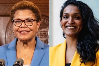 La encuesta que revela la disputa interna entre Karen Bass y Nithya Raman
