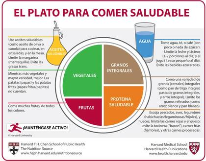 La división The Nutrition Source, de dicha universidad, define la dieta como una manera de “crear comidas sanas y equilibradas”