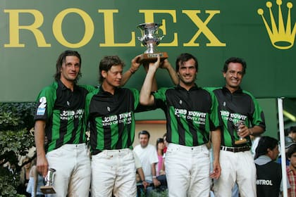 La Dolfina, modelo 2004: Bartolomé Castagnola, Santiago Chavanne, Adolfo Cambiaso y Carlos Gracida