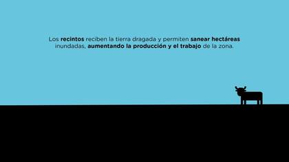 La draga permite mejorar zonas inundables