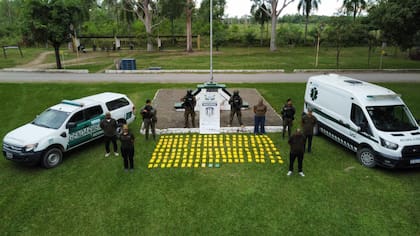 La droga incautada en Colonia Santa Rosa, Salta