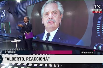 La dura editorial de Luis Majul contra el presidente, Alberto Fernández