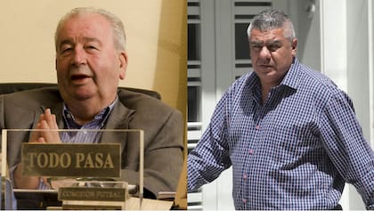 Tan parecidos y tan distintos: Julio Humberto Grondona y Claudio Tapia; sus equipos se enfrentarán por primera vez en la máxima categoría del fútbol argentino