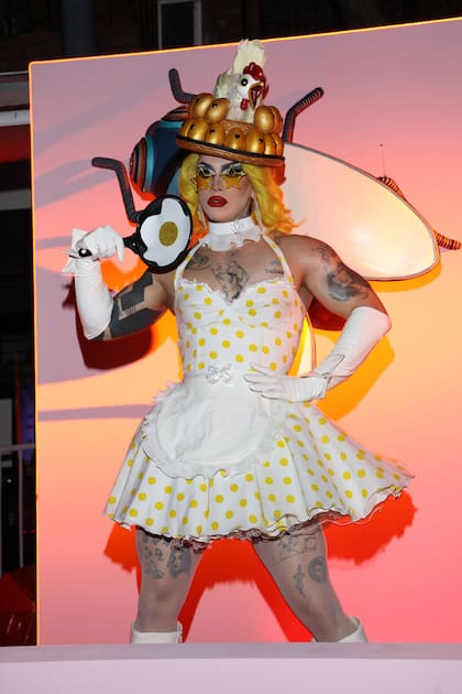 La Dyhzy, hijo de Alberto Fernández, se lució con su performance.