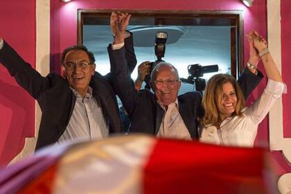 Vizcarra y Aráoz fueron las manos derechas de Kuzcynski durante la campaña electoral en 2016 y el posterior bienio presidencial