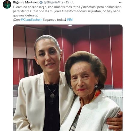 La economista y política celebró la llegada de Sheinbaum a la presidencia de México