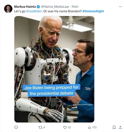 La edad avanzada de Biden fue objeto de memes en redes sociales
