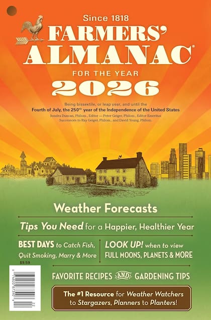 La edición 2026 de el Farmer's Almanac será la última en Estados Unidos