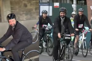 Cinco distritos, 65 km y acompañado por 30 mil ciclistas: Mamdani hace historia en Nueva York
