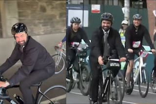 Cinco distritos, 65 km y acompañado por 30 mil ciclistas: Mamdani hace historia en Nueva York