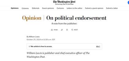 La editorial del Washington Post.