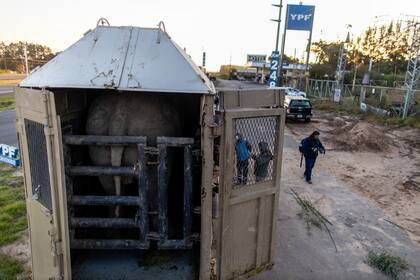 En Concordia, Entre Ríos, y en Santa Ana, Misiones, pasó la noche, y cada dos o tres horas, el camión se detiene para chequear su estado.